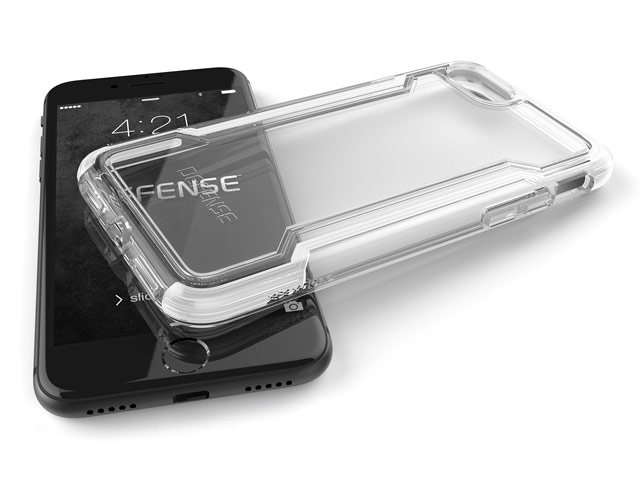 Чехол X-doria Defense Clear для Apple iPhone 8 (белый, пластиковый)