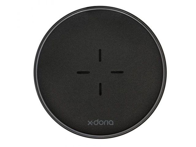 Беспроводное зарядное устройство X-Doria Pebble Wireless Charger (Fast Charge, черное, стандарт QI)