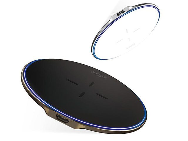 Беспроводное зарядное устройство X-Doria Pebble Wireless Charger (Fast Charge, черное, стандарт QI)