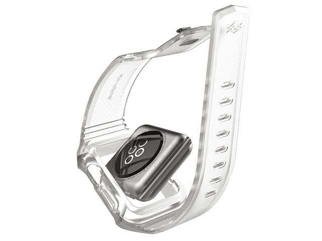 Ремешок для часов X-Doria Rumble Band для Apple Watch (38 мм, прозрачный, силиконовый)