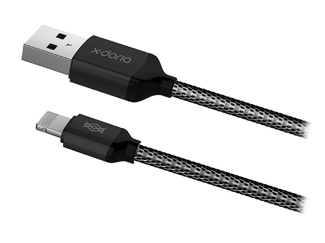 USB-кабель X-Doria Fierce Cable (Lightning, черный, 1 м, MFi)