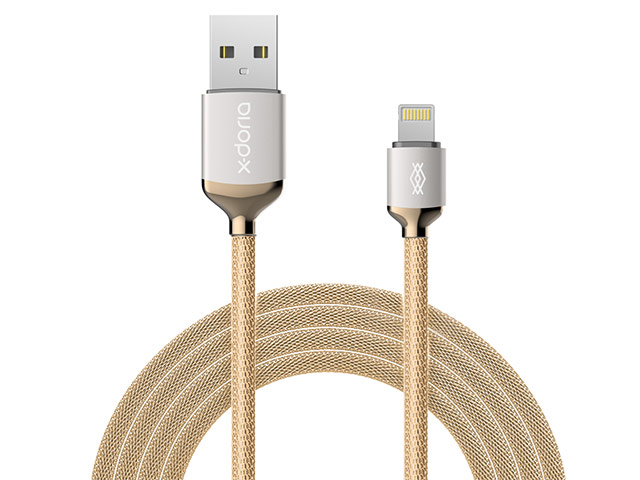 USB-кабель X-Doria Fierce Cable (Lightning, золотистый, 1 м, MFi)