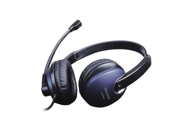 Наушники Microlab Multimedia Headset K290 (черные, пульт/микрофон, гарнитура)