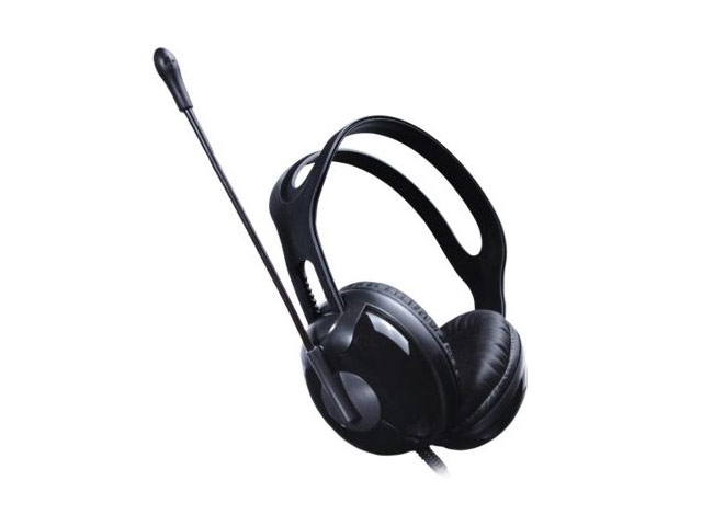 Наушники Microlab Multimedia Headset K280 (черные, пульт/микрофон, гарнитура)