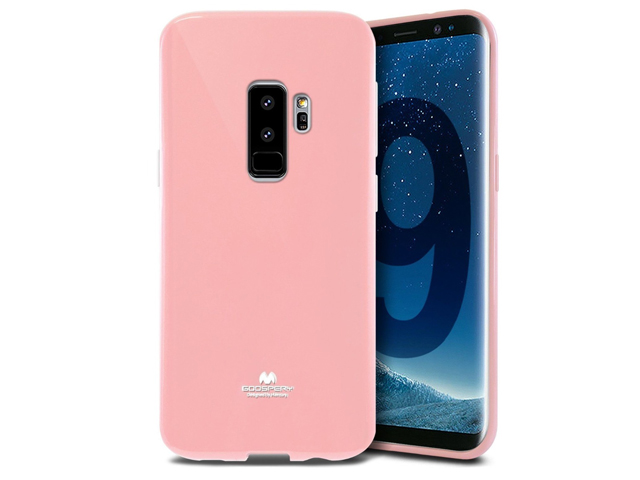 Чехол Mercury Goospery Jelly Case для Samsung Galaxy S9 plus (розовый, гелевый)