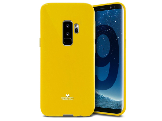 Чехол Mercury Goospery Jelly Case для Samsung Galaxy S9 plus (желтый, гелевый)