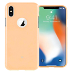 Чехол Mercury Goospery Jelly Case Hole для Apple iPhone X (золотистый, гелевый)