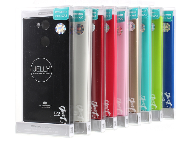 Чехол Mercury Goospery Jelly Case для Sony Xperia XA2 (синий, гелевый)