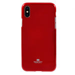 Чехол Mercury Goospery Jelly Case для Apple iPhone X (красный, гелевый)