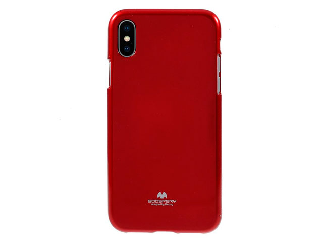 Чехол Mercury Goospery Jelly Case для Apple iPhone X (красный, гелевый)