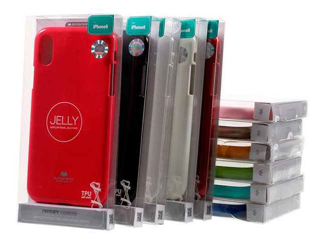 Чехол Mercury Goospery Jelly Case для Apple iPhone X (красный, гелевый)