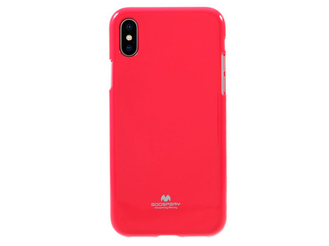 Чехол Mercury Goospery Jelly Case для Apple iPhone X (малиновый, гелевый)