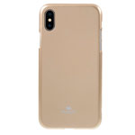 Чехол Mercury Goospery Jelly Case для Apple iPhone X (золотистый, гелевый)