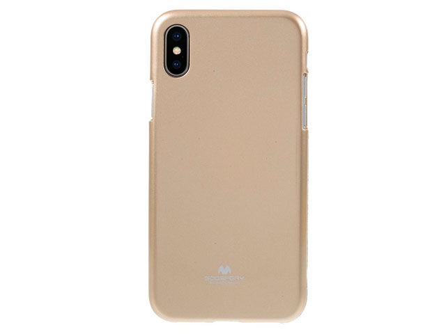 Чехол Mercury Goospery Jelly Case для Apple iPhone X (золотистый, гелевый)