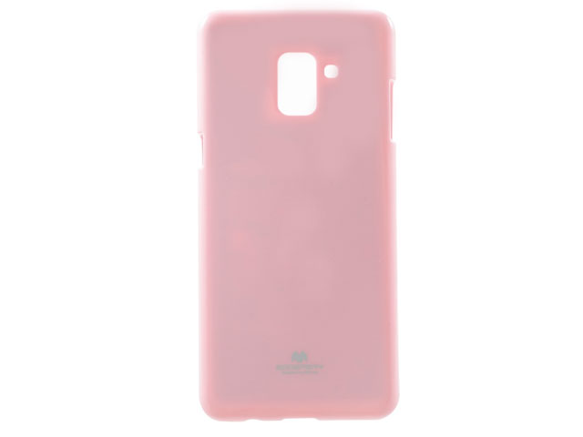 Чехол Mercury Goospery Jelly Case для Samsung Galaxy A8 2018 (розовый, гелевый)