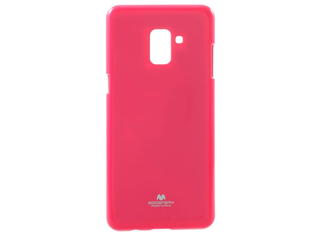 Чехол Mercury Goospery Jelly Case для Samsung Galaxy A8 2018 (малиновый, гелевый)