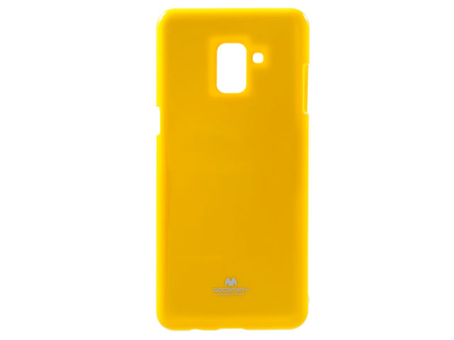 Чехол Mercury Goospery Jelly Case для Samsung Galaxy A8 plus 2018 (желтый, гелевый)