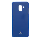 Чехол Mercury Goospery Jelly Case для Samsung Galaxy A8 plus 2018 (синий, гелевый)