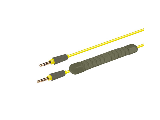 AUX-кабель X-doria 3' Straight Aux Cable (желтый, разъемы 3.5 мм)