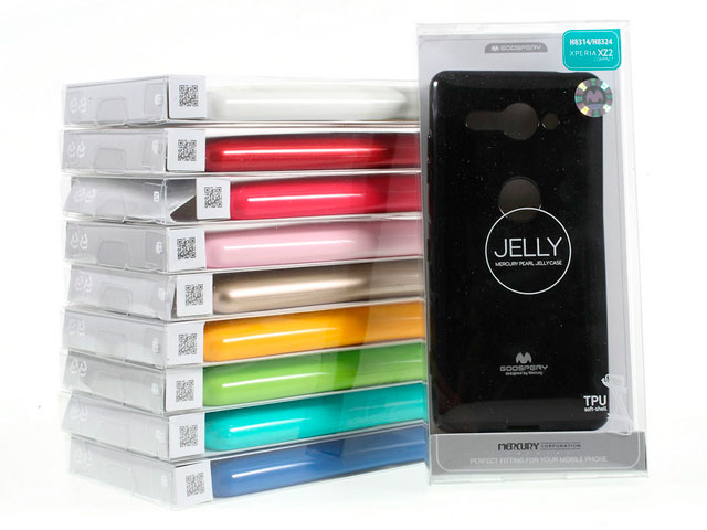 Чехол Mercury Goospery Jelly Case для Sony Xperia XZ2 compact (белый, гелевый)