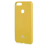 Чехол Mercury Goospery Jelly Case для Huawei P smart (желтый, гелевый)