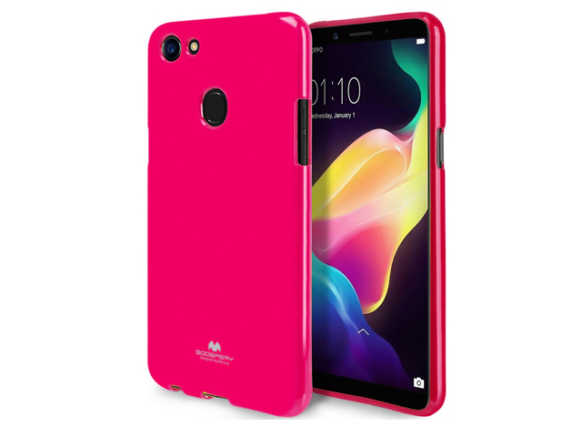 Чехол Mercury Goospery Jelly Case для OPPO F5 (малиновый, гелевый)