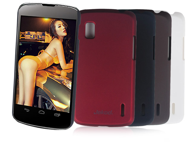 Чехол Jekod Hard case для LG Google Nexus 4 E960 (белый, пластиковый)
