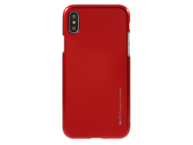 Чехол Mercury Goospery i-Jelly Case для Apple iPhone X (красный, гелевый)