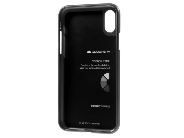 Чехол Mercury Goospery i-Jelly Case для Apple iPhone X (серебристый, гелевый)