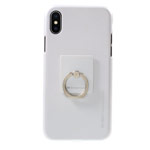 Чехол Mercury Goospery i-Jelly Ring Case для Apple iPhone X (серебристый, гелевый)
