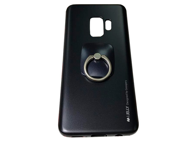 Чехол Mercury Goospery i-Jelly Ring Case для Samsung Galaxy S9 (черный, гелевый)
