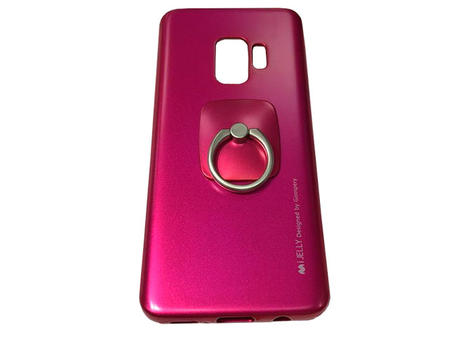 Чехол Mercury Goospery i-Jelly Ring Case для Samsung Galaxy S9 (малиновый, гелевый)