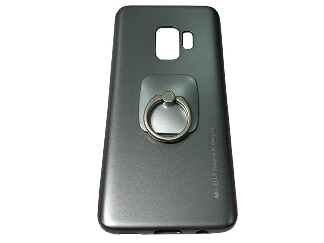 Чехол Mercury Goospery i-Jelly Ring Case для Samsung Galaxy S9 (серый, гелевый)