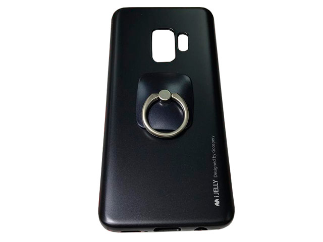 Чехол Mercury Goospery i-Jelly Ring Case для Samsung Galaxy S9 plus (черный, гелевый)