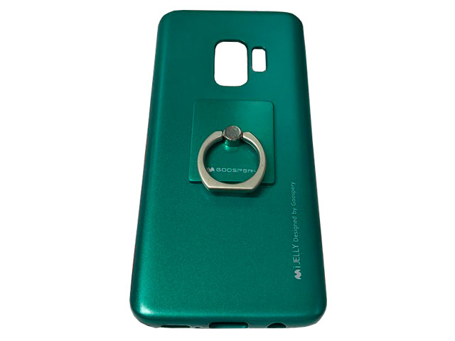 Чехол Mercury Goospery i-Jelly Ring Case для Samsung Galaxy S9 plus (зеленый, гелевый)