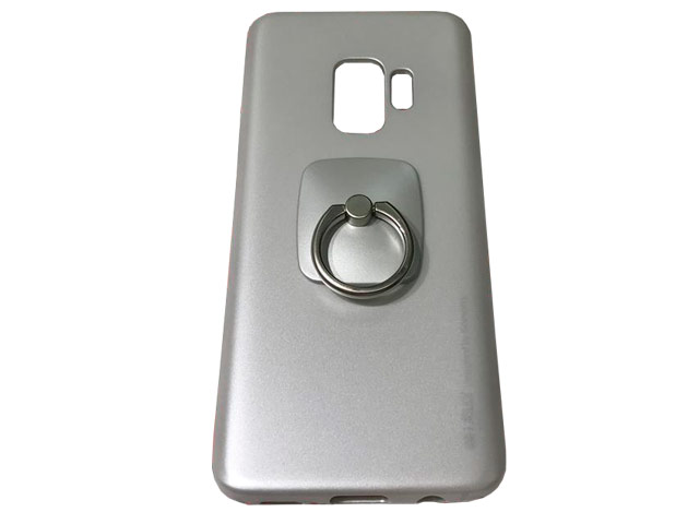 Чехол Mercury Goospery i-Jelly Ring Case для Samsung Galaxy S9 plus (серебристый, гелевый)
