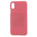 Чехол Mercury Goospery Soft Feeling для Apple iPhone X (розовый, силиконовый)