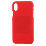 Чехол Mercury Goospery Soft Feeling для Apple iPhone X (красный, силиконовый)