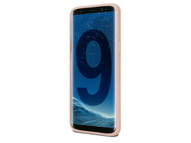 Чехол Mercury Goospery Soft Feeling для Samsung Galaxy S9 (бежевый, силиконовый)