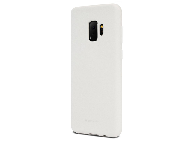 Чехол Mercury Goospery Soft Feeling для Samsung Galaxy S9 (белый, силиконовый)