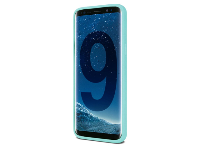 Чехол Mercury Goospery Soft Feeling для Samsung Galaxy S9 (бирюзовый, силиконовый)