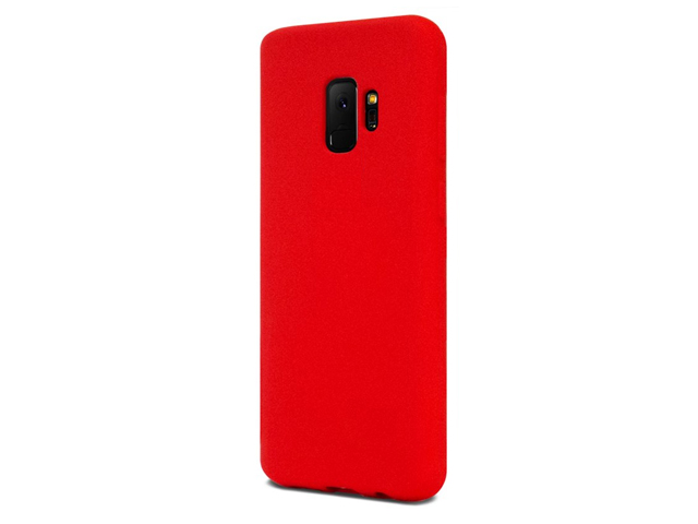 Чехол Mercury Goospery Soft Feeling для Samsung Galaxy S9 (красный, силиконовый)