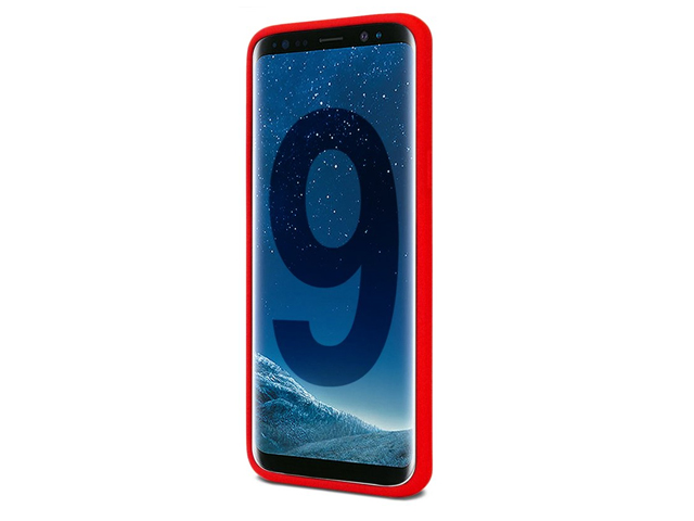 Чехол Mercury Goospery Soft Feeling для Samsung Galaxy S9 (красный, силиконовый)