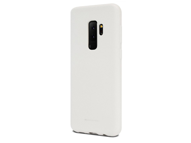 Чехол Mercury Goospery Soft Feeling для Samsung Galaxy S9 plus (белый, силиконовый)