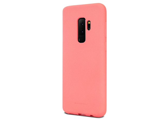 Чехол Mercury Goospery Soft Feeling для Samsung Galaxy S9 plus (розовый, силиконовый)