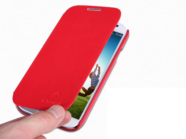 Чехол Nillkin Side leather case для Samsung Galaxy S4 i9500 (красный, кожанный)