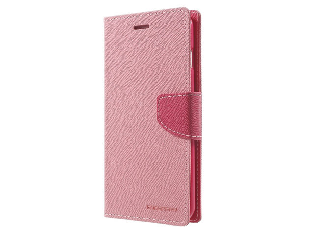 Чехол Mercury Goospery Fancy Diary Case для Samsung Galaxy A8 plus 2018 (розовый, винилискожа)