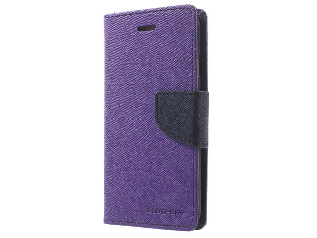 Чехол Mercury Goospery Fancy Diary Case для Samsung Galaxy A8 plus 2018 (фиолетовый, винилискожа)