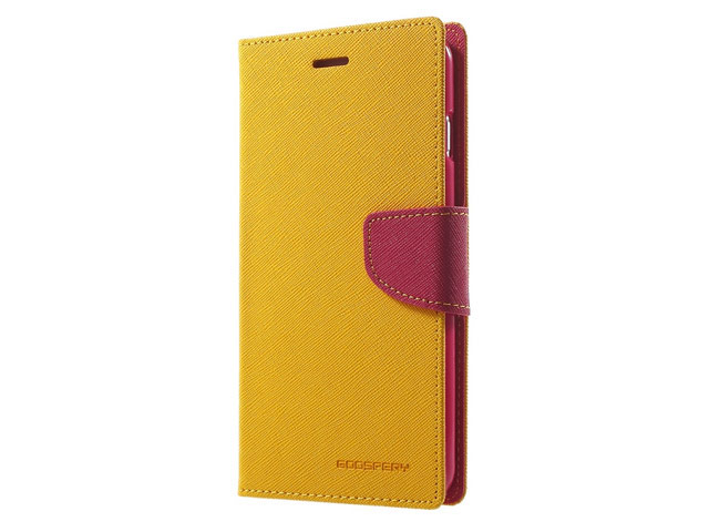 Чехол Mercury Goospery Fancy Diary Case для Sony Xperia XZ2 (желтый, винилискожа)