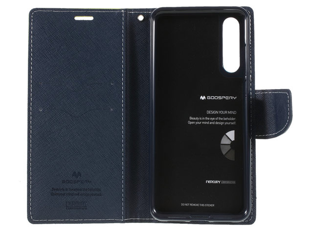 Чехол Mercury Goospery Fancy Diary Case для Huawei P20 (черный/коричневый, винилискожа)